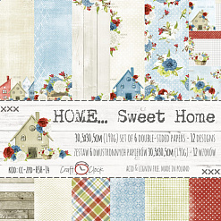 Набор бумаги 30х30 см "Home… Sweet home", 6 листов (CraftO'clock)