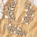 Чипборд "Веночек простой с листьями, цветами и веточка", 9,6х7,8 см (LeoMammy)
