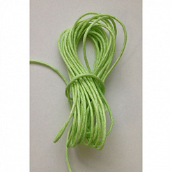 Шнур вощеный, диам. 1 мм, длина 10 м, светло-зеленый (Gamma)
