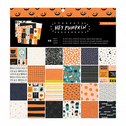 Набор бумаги 30х30 см "Hey pumpkin", 48 листов (American Crafts)