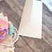 Заготовка для открытки 8,5х22 см из дизайнерской бумаги Sirio Pearl Merida White