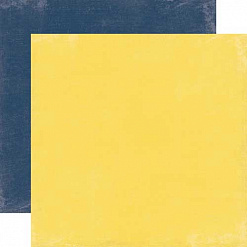 Бумага "Лето в цвете. Жёлтый и синий" (Echo Park)