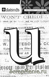 Буква-оверлей "u", 1 лист (Daisy d's)