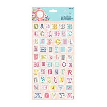 Набор наклеек 15х30 см "Bellissima. Алфавит" (DoCrafts)