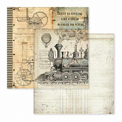 Набор бумаги 30х30 см "Voyages Fantastiques", 22 листа (Stamperia)
