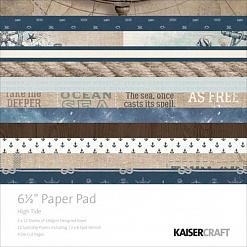 Набор бумаги 16,5х16,5 см с высечками "High tide", 40 листов (Kaiser)