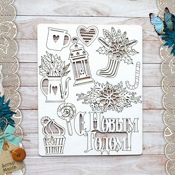 Чипборд "Сказка на Рождество. С новым годом" (ScrapMania)