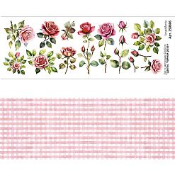 Лист с картинками 10х30 см "Цветы. Чайная роза" (ScrapMania)