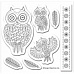 Набор резиновых штампов "Owl folk. Совы" (DoCrafts)