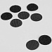 Набор кнопок-липучек "Черные", диаметр 3 см (АртУзор)