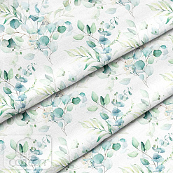 Отрез ткани 79х50 см "Букет с эвкалиптом" (Cotton)