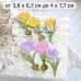 Нож "Первоцветы. Крокусы", 4х7,7 см (ScrapMania)