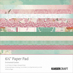 Набор бумаги 16,5х16,5 см "Enchanted Garden", 40 листов (Kaiser)