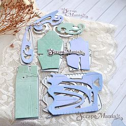 Нож "Рукоделие. Выкройки и лекала", 5х6,8 см (ScrapMania)