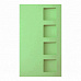 Заготовка для открытки тройная "4 квадрата", светло-зеленая матовая (Лоза)