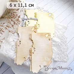 Нож "Блокнот. Фрагменты", 6х11,1 см (ScrapMania)