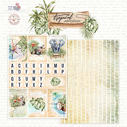 Бумага А5 "Tropical adventure. Карточки и буквы" (DreamLight Studio)