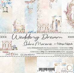 Набор бумаги 15х15 см "Wedding Dream", 24 листа (CraftO'clock)