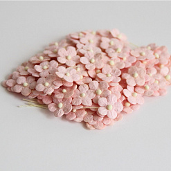 Набор мини-цветочков "Розово-персиковые", 20 шт (Craft)
