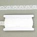 Лента кружевная белая эластичная, ширина 2,5 см, длина 80 см