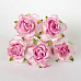 Букет больших кудрявых роз "Двухтоновый розовый", 5 шт (Craft)
