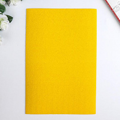 Лист фоамирана махровый 20х30 см "Желтый", 2 мм (Magic Hobby)