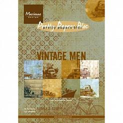 Набор бумаги А5 "Vintage Men", 32 листа (Mariane)