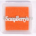 Подушечка чернильная пигментная 2,5x2,5 см, цвет оранжевый (ScrapBerry's)
