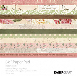 Набор бумаги 16,5х16,5 см "Mademoiselle", 40 листов (Kaiser)