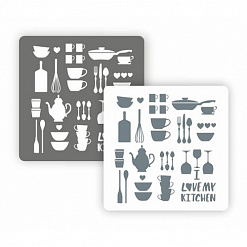 Трафарет "Кухонные принадлежности" (Eventdesign)