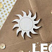 Украшение из чипборда "Солнце" (LeoMammy)