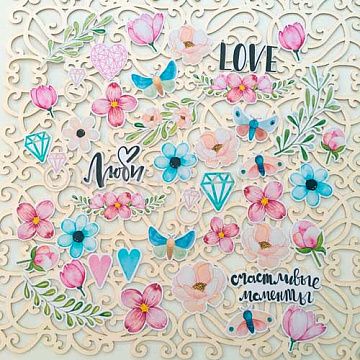Набор вырубок "Love is in the air" (MonaDesign)