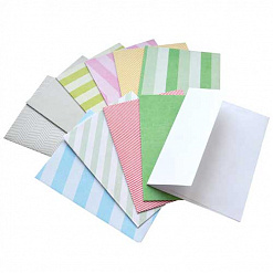Набор заготовок для открыток с конвертами Stripes (DCWV)