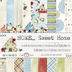 Набор бумаги 15х15 см "Home… Sweet home", 18 листов (CraftO'clock)