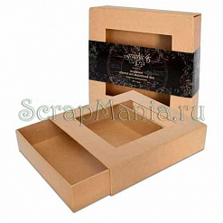 Подарочная коробочка 20х20 см с окошком "Памятные дни" (Graphic 45)