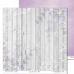 Набор бумаги 30х30 см "Lavender Date", 6 листов (Laserowe LOVE)