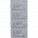 Контурные наклейки "Снежные ландшафты", лист 10x24,5 см, цвет серебро