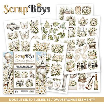 Набор бумаги 15х15 см "Romantic garden. Для вырезания", 24 листа (ScrapBoys)