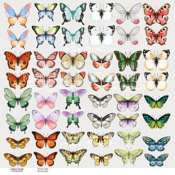 Бумага "Бабочки 1. Картинки" (Фабрика Декору)