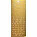 Контурные наклейки "Русский алфавит печатный" золотые (ScrapBerry's)
