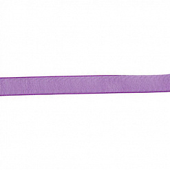 Лента из органзы "Фиолетовая", ширина 10 мм, длина 90 см (Ideal)