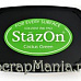 Подушечка чернильная универсальная StazOn, размер 96х67 мм, цвет зеленый кактус
