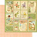 Набор бумаги 30х30 см с наклейками и высечками "Secret garden. Таинственный сад", 24 листа (Graphic 45)