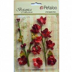 Набор цветочков на веточке "Спелая вишня" (Petaloo)