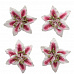 Набор цветов "Лилии, красно-белые", 4 шт (ScrapBerry's)