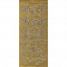 Контурные наклейки "Листья с завитками", цвет золото (Reddy)