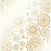 Бумага с фольгированием "Golden Napkins White. Золотые салфетки на снежном" (Фабрика Декору)FDFMP-18-001)