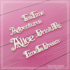 Чипборд "Alice", 8х1,8 см (СкрапМагия)
