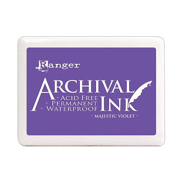 Водостойкая перманентная подушечка Archival Ink XL Majestic Violet Магический фиолет (Ranger)
