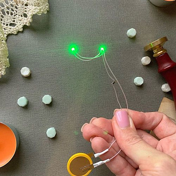 Подсветка, модуль с 2 мигающими зелеными светодиодами (ScrapIllumination)